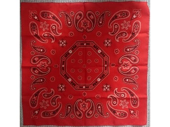 Röd och Svart flagga väggprydnad 50 x 50cm