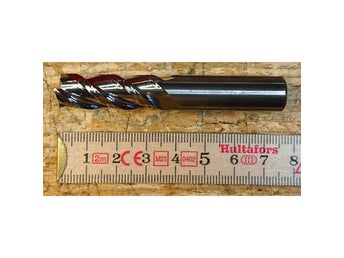 Hårdmetall Fräs 12,0 mm HRC55 Alu