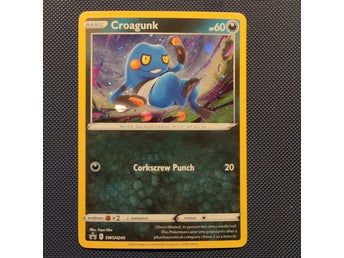Croagunk cosmos Holo SWSH245 2022 English Promo Pokemonkort