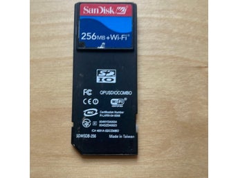 SanDisk 256MB + Wi-Fi SDIO-kort