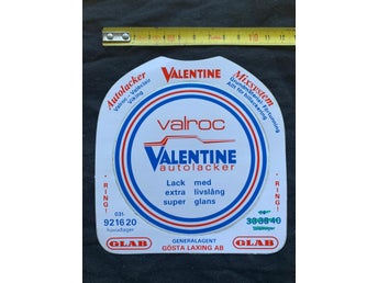 Valroc Valentine Lack - dekal - Gösta Laxing GLAB - Torslanda - reklam bilar