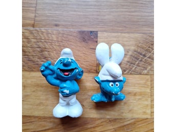 Smurf Skrattande och Gymnastiksmurf, Peyo Bully West Germany