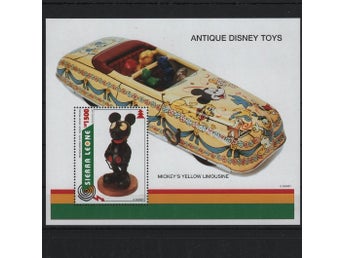 Sierra Leone 1995 Disney Antika Disney-leksaker 2v i 2 block