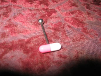 TUNG PIERCING PILLER VIT/ROSA 20 MM X 1.6 MM STAV