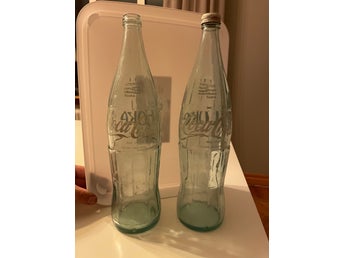 Retro vintage Coca-Cola flaskor 1 litre.