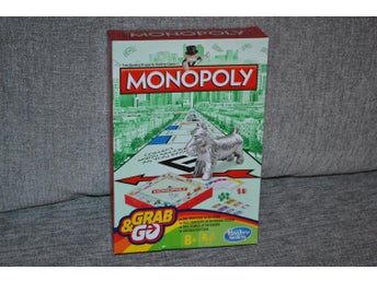 Monopoly Grab and Go Brädspel Monopol Reseversion Hasbro Ny