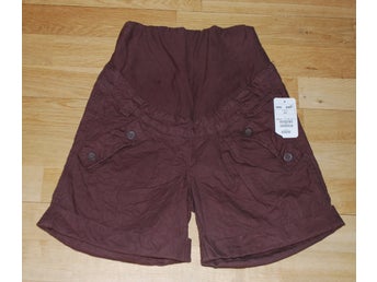 Nya bruna mamma gravid lin & bomull shorts H&M strl XS