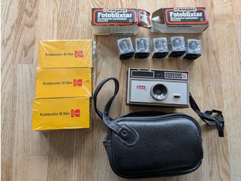 Kamera Instamatic 104 väska RETRO