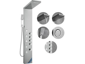 Shower Panel System, 4 Shower Modes Shower Panel Tower, Rainfall, Waterfall, 5