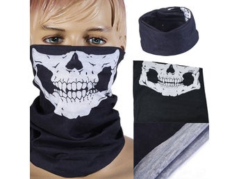 Bandana/skidmask döskallemotiv (helt ny)