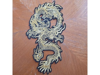 STOR strykapå patch laglapp drake