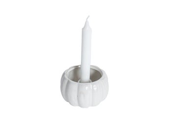 1st Pumpa ljusstake i offwhite i porslin 12x7cm från Stjernsund HÖST DEKORATION
