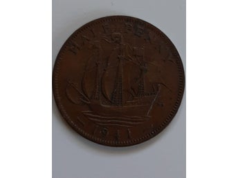 Brittisk Half Penny 1941