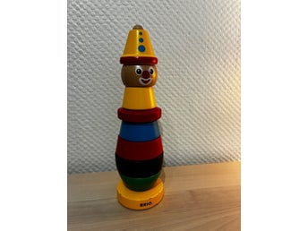 BRIO Clown stapelleksak i trä