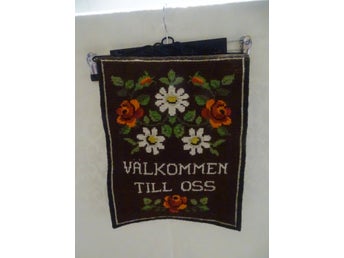 Broderad bonad Välkommen till oss