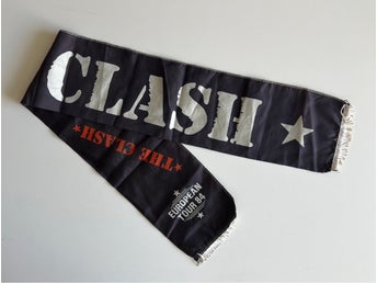 THE CLASH EUROPEAN TOUR SCARF 1984!