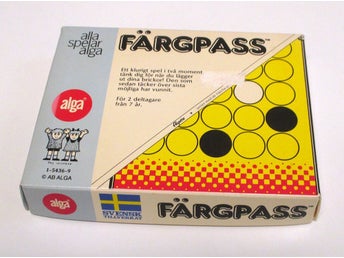 Färgpass vintage retro spel från Alga, komplett