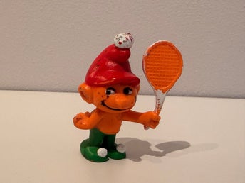 Vintage Smurf Tennisspelare 1978