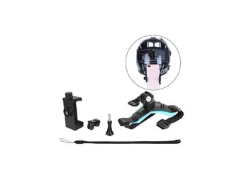 5-i-1 GoPro tillbehör motorcykel hjälm Mount klämma Body Strap mc