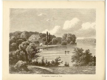Herregården Langesö på Fyen (1873).