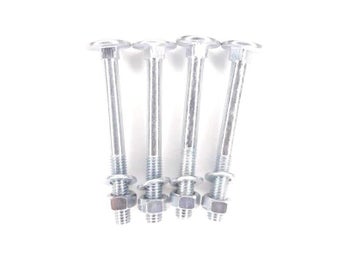 Vagnsbult M5x50 mm elförzinkad 4-pack