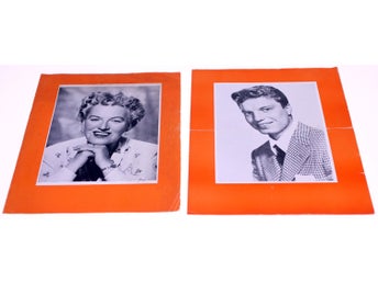 Gracie Fields and Guy Mitchell theatre programmes circa 1950s Great Britain
