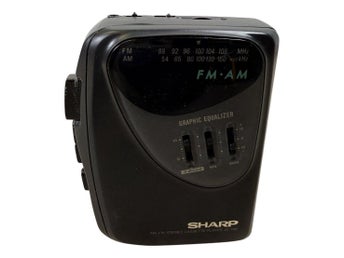 Sharp JC-196H Bärbar Kassettbandspelare FM AM Radio Freestyle Equalizer