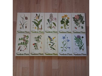 Nordens Flora (1-10, komplett) av C. A. M. Lindman