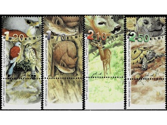 ISRAEL 2001 Mi 1612-1615 DJUR **