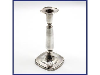 Ljusstake, 830 silver, av Tore Eldh (höjd 18cm)