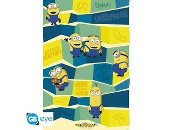 MINIONS EVERYWHERE MAXI POSTER Affisch Plansch Tavla Despicable Me 2 3 4