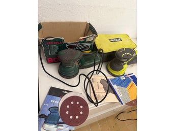 Excenterslip Bosch PEX 220 A och Ryobi excenterslip