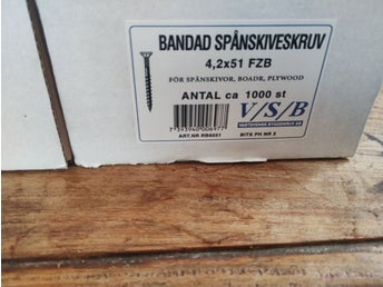 Bandad Spånskiveskruv 4,2x51 FZB 2st