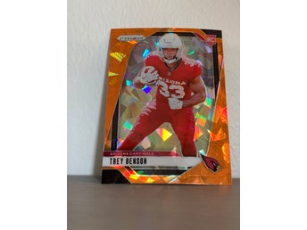 Trey Benson 2024 Panini Prizm #392 Orange Ice Rookie Cardinals