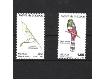 Mexiko 1981 Fåglar 2v