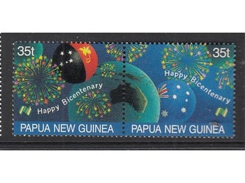 Papua Nya Guinea, Mi 572-73, Australien 200 år, xx