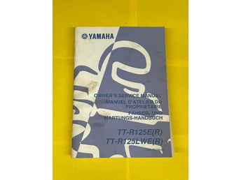 Yamaha TT-R125E TT R125E Owners service manual original 2003 verkstadshandbok