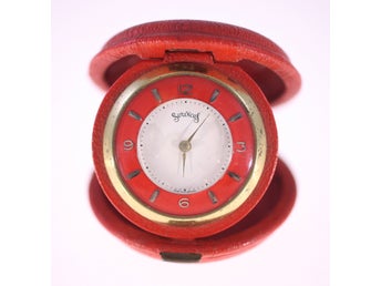 Services vintage British made mini travel clock-circa 1970s/1980s-Weight 98g
