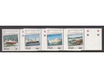 Fiji, Mi 499-502, Båtar, fartyg med tab, xx