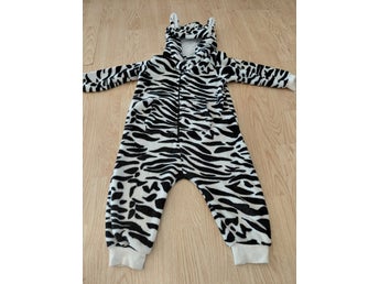 Nursery time zebradräkt jumpsuit maskeraddräkt mjukisdräkt overall 86-92