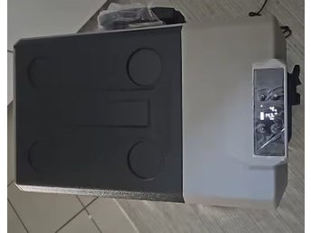 50L bärbar kompressorkylare, bilkylskåp med batteriskydd, högeffektiv kylning