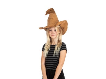 Trollkarlshatt Häxhatt Brun Barn Harry Potter Maskerad Halloween O/S Ny