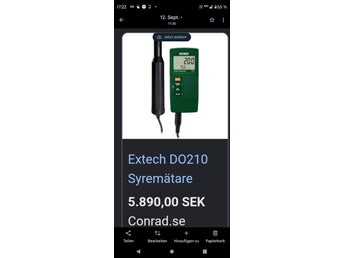 Extech DO210 Syremätare