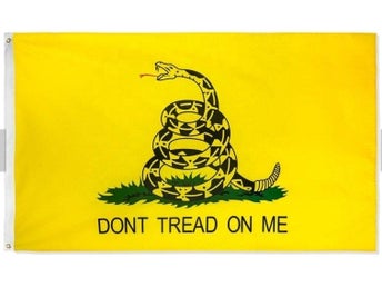 USA Don't thread on me flagga Raggare Epa traktor