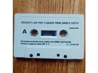 Dragon's Lair Part II (Erbe Software) Lös Tape - Kassett ->TESTAD<- Commodore 64