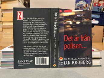 Det är från polisen... av Jan Broberg, bok, Very good plus