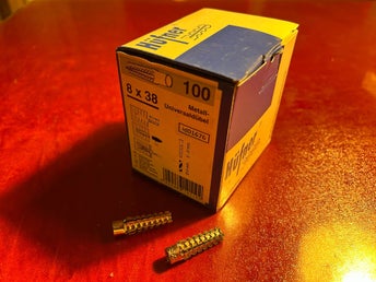 Metallankare (id01676) Hufner 8x38 mm 1 paket EAN 4022489121102 totalt 100 st