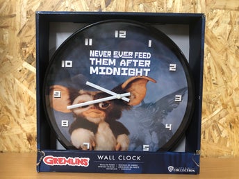Gremlins Gizmo Väggklocka – Ny i originalkartong – Warner Bros.