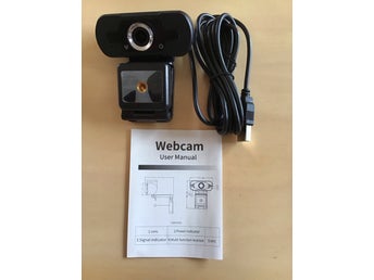 Webkamera 1080p med mikrofon