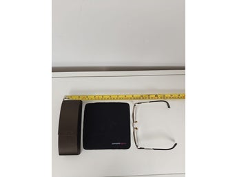 (W303) Smarteyewear glasögonbågar – metallbåge, unisex/herr, fodral & putsduk
